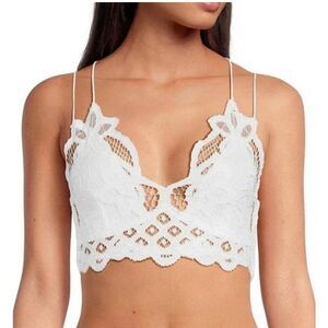 NWT Free People Intimately White Adella Bralette Size Medium